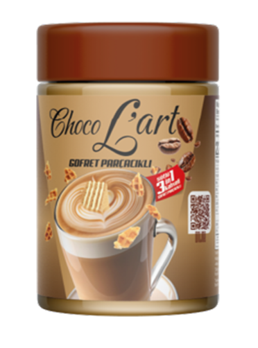 Frasco Choco L'Art – crema de café con trocitos de crepp (caja x 12)