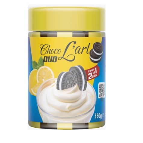 Frasco Choco L'Art – crema de limón y galleta oscura (caja x 12)