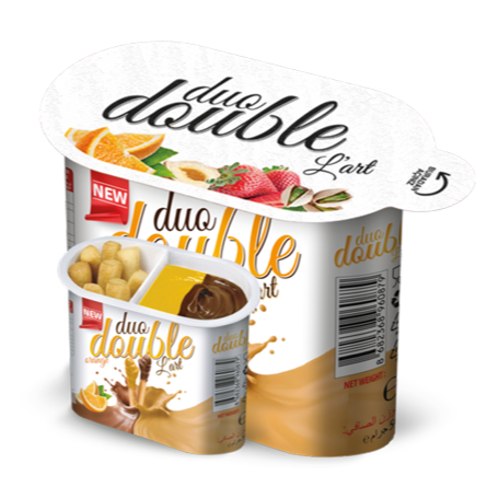 Vasito Duo Double – crema de avellana con naranja y cacao + grissini (caja x 96)