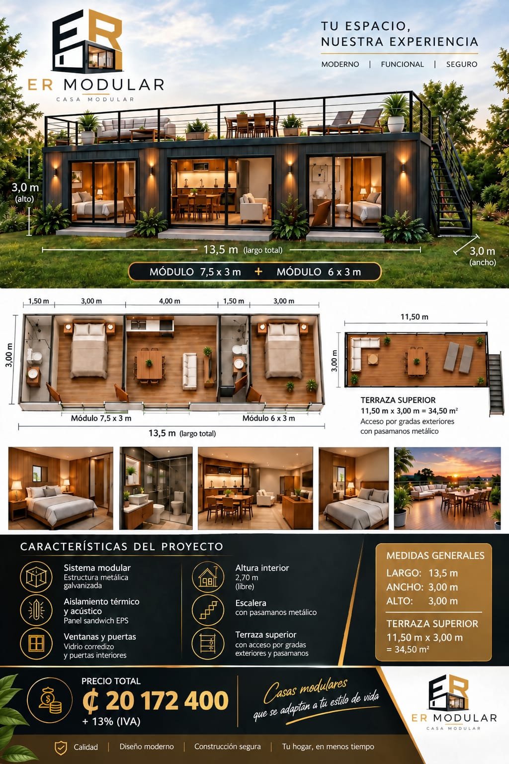 Casa Modular Con Terrassa
