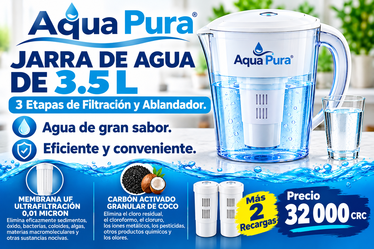 💧🔥 ¡OFERTA ESPECIAL - 1 jarra + 2 recargas - Oferta especial Navidad 2026