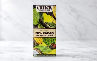 Chocolate Catica 70% (Semillas y Dátiles) - 70g