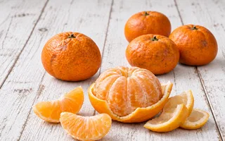 Mandarina libre de pesticidas unidad