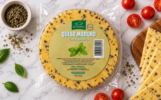 Queso Maduro con albahaca  Herencia - 250g
