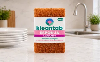 Esponja Eco de Coco y Celulosa de madera Kleantab-Unidad