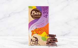 TABLETA BICI CHOCOLATE LECHE 43% LAVANDA QUINOA