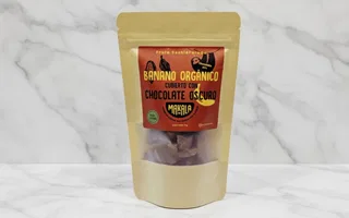 Banano Deshidratado con Chocolate Oscuro 65% Makala (75g)