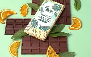 TABLETA BICI CHOCOLATE 70% MENTA NARANJA