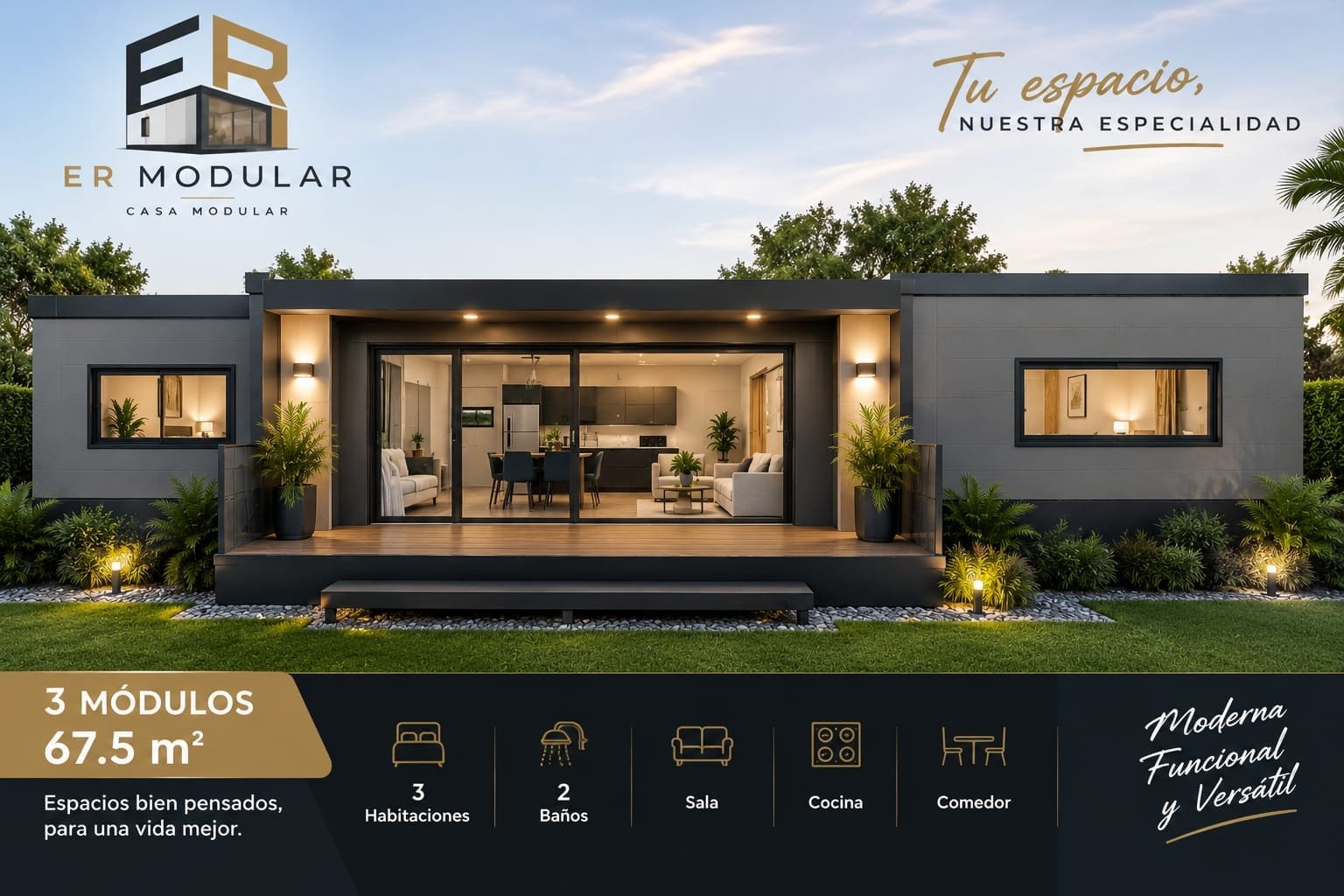 Casa Modular Planos 2 Cuertos