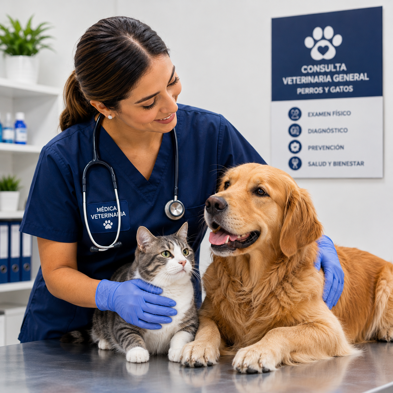 Consulta veterinaria general (perros y gatos)