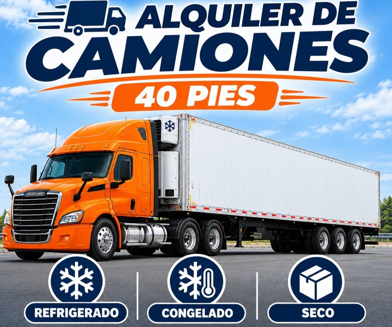 Transporte, Logística y Envíos Internacionales Congeladas y Secas. 40 Toneladas